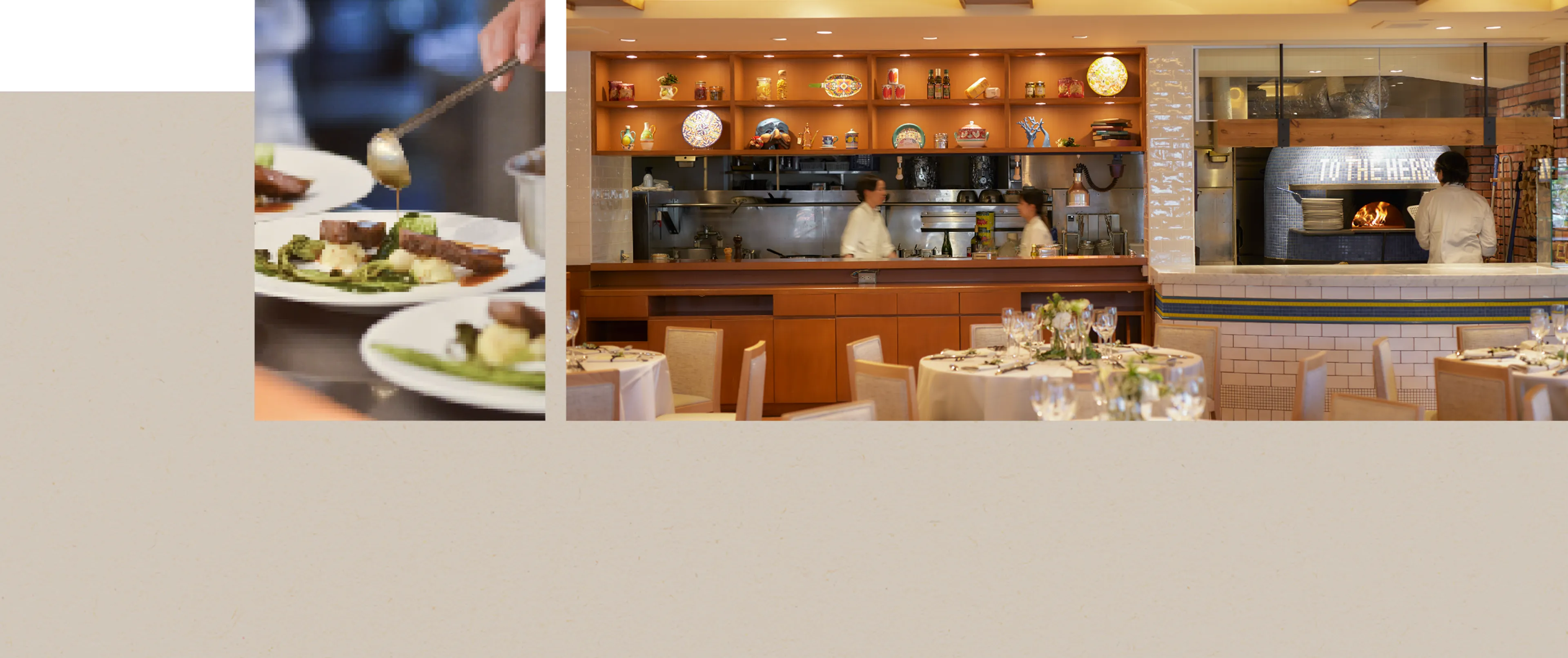 レストランウェディングで提供される、上質なコース料理